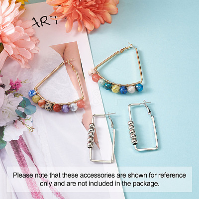 Iron Hoop Earrings EJEW-TA0010-07-1