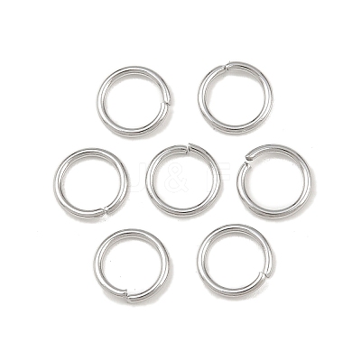 Tarnish Resistant 304 Stainless Steel Open Jump Rings STAS-E067-07-8mm-1