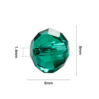 Transparent Glass Beads FPDL-S015-04C-01-B-1
