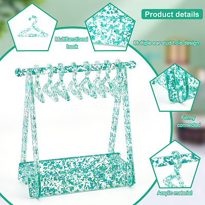 Transparent Acrylic Earring Display Stand EDIS-HY0001-03A-1
