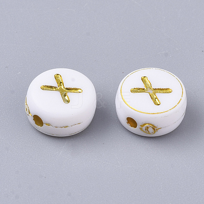 Plating Acrylic Beads X-PACR-R242-01X-1