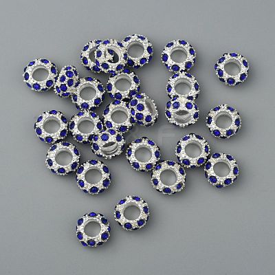 Alloy Rhinestone European Beads CPDL-H999-17-1