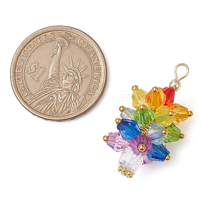 Glass Beads Pendants PALLOY-JF03014-1