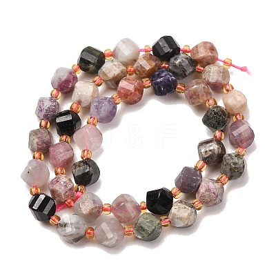 Natural Multicolor Tourmaline Beads Strands G-D110-G02-01-1