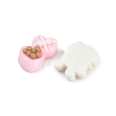 Love Theme Resin Cabochons RESI-H166-22-1