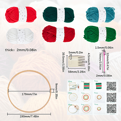 1 Set DIY Tapestry Knitting Kits DIY-SC0025-78A-1