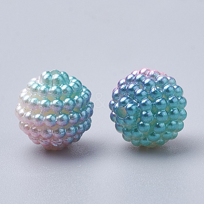 Imitation Pearl Acrylic Beads OACR-T004-12mm-03-1
