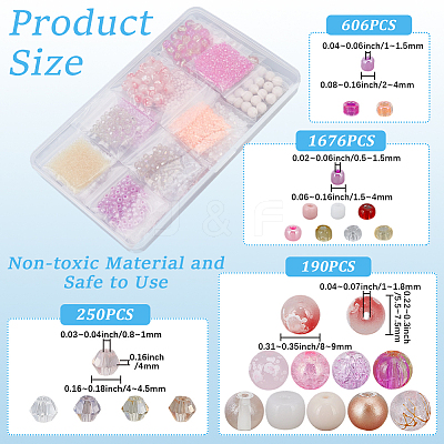 DIY Glass & Acrylic Beads Findings Kits DIY-PA0001-38-1