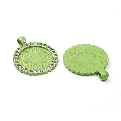 Alloy Pendant Cabochon Settings LS-PALLOY-WH0066-33C-1