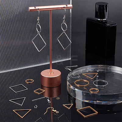 Geometric Charm Drop Earring DIY Making Kit DIY-UN0003-01-1