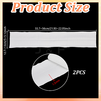 Polyester Ribbed Elastic Fabric for Collar DIY-WH0698-094C-1