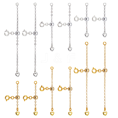 12Pcs Brass End with Chain FIND-NB00004-1