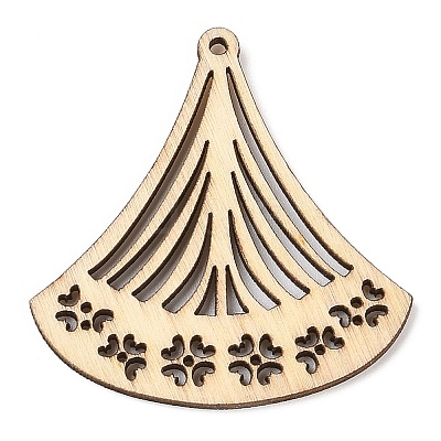 Hollow Wood Big Pendants WOCR-PW0003-83I-1