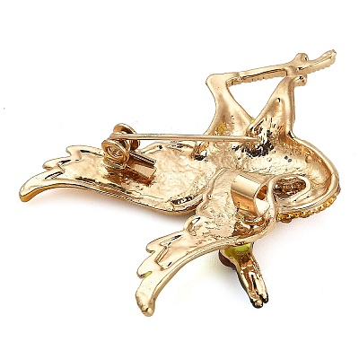 Red-crowned Crane Enamel Pins JEWB-S035-01G-02-1