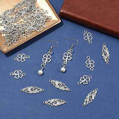 30Pcs Tibetan Style Alloy Connector Charms TIBE-FS0003-32-1