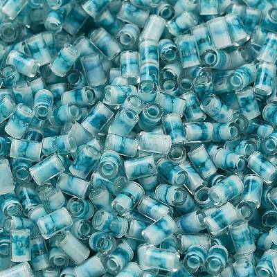Two Tone Inside Colours Transparent Glass Seed Beads SEED-C004-05L-1