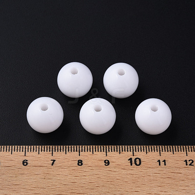 Opaque Acrylic Beads MACR-S370-C14mm-01-1