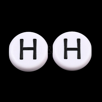 Opaque Acrylic European Beads AC-CBA3BDD-01H-1