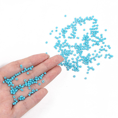 Baking Paint Glass Seed Beads SEED-US0003-2mm-K10-1