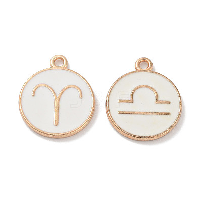 (Defective Closeout Sale: Yellowing) Alloy Enamel Pendants ENAM-XCP0001-38-1