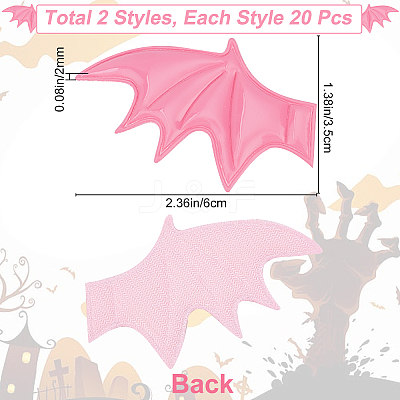 Leather Bat's Left & Right Wing Ornament Accessories DIY-GF0005-62D-1