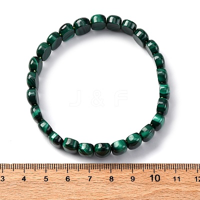 Natural Malachite Stretch Bracelets BJEW-F327-04-1