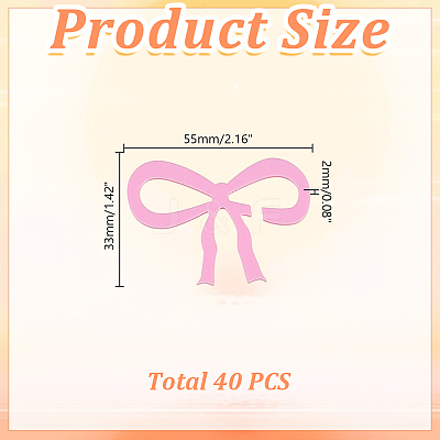 40Pcs Acrylic Wine Glass Charms AJEW-HY0002-52B-01-1