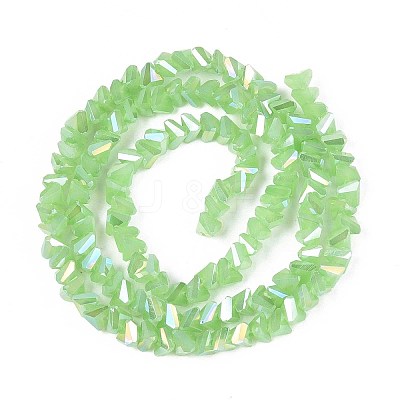 Electroplate Imitation Jade Glass Beads Strands LS-GLAA-N023-4mm-34-1