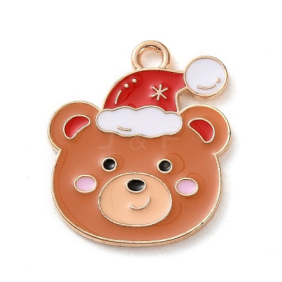 Alloy Enamel Pendants ENAM-B030-02G-15-1