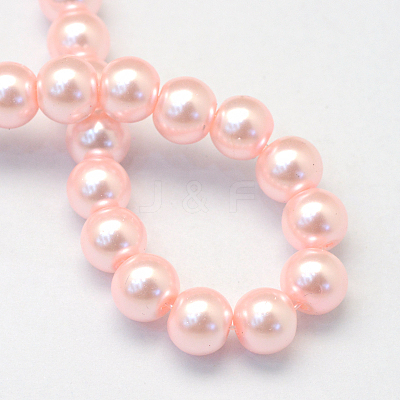 Baking Paint Glass Pearl Bead Strands X-HY-Q003-3mm-70-1