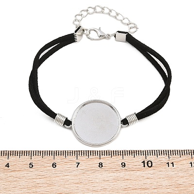 Faux Suede Cord 2-Strand Bracelet Makings FB-XCP0001-06-1