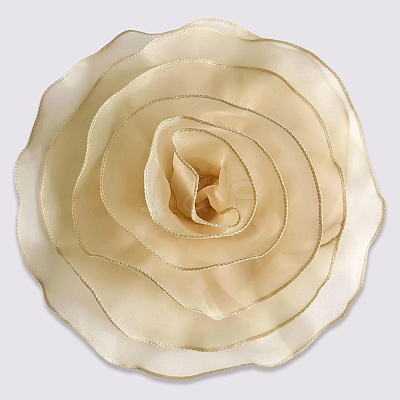 1Pc Flower Polyester Brooches JEWB-CN0001-08D-1