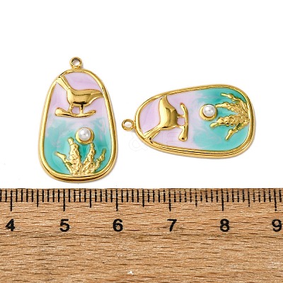 304 Stainless Steel Enamel Pendants STAS-L299-22G-01-1