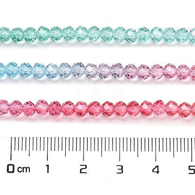 Transparent Painted Glass Beads Strands DGLA-A034-T3mm-A11-1