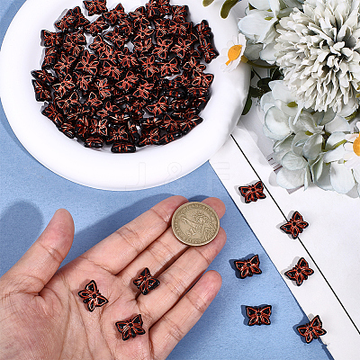 100Pcs Opaque Acrylic Beads OACR-PA0001-53-1