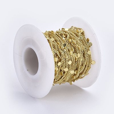 Handmade Brass Curb Chains CHC-E020-06G-1