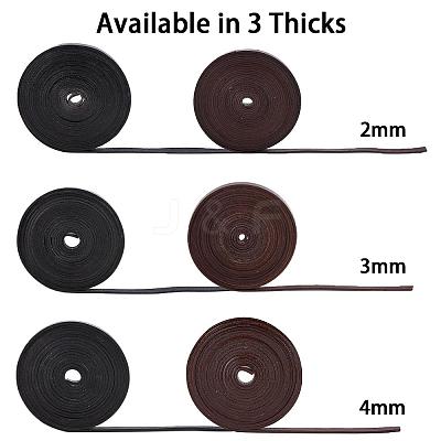 Flat Cowhide Leather Cord WL-GF0001-09C-02-1