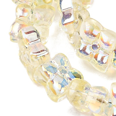 Transparent Glass Beads Strands GL-CBAAE04-02D-1