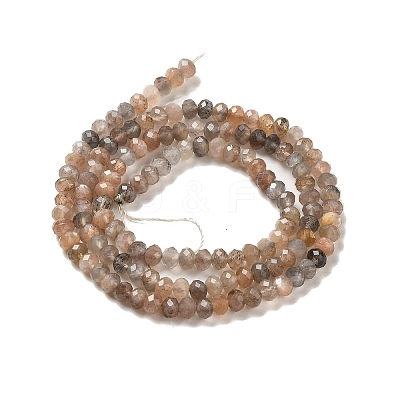 Natural Multi-Moonstone Beads Strands G-B074-A08-01-1