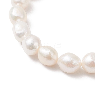 Natural Cultured Freshwater Pearl Beads Stretch Bracelets for Women BJEW-JB12864-1