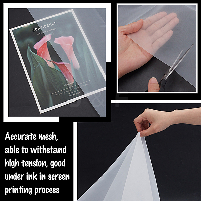 1Sheet Nylon Mesh Fabric AJEW-GA0008-71-1
