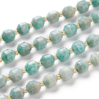 Natural Amazonite Beads Strands G-K303-A07-8mm-1