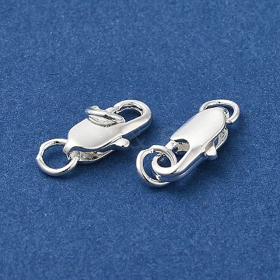 Brass Lobster Claw Clasps KK-P249-05A-S-1