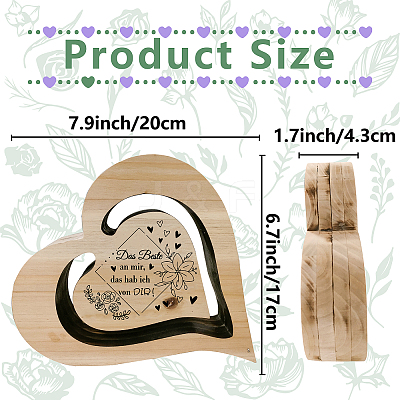 DIY Unfinished Wood Heart Cutouts WOOD-WH0035-004-1