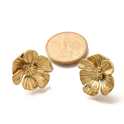 304 Stainless Steel Stud Earrings EJEW-H146-01G-1