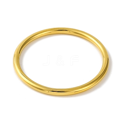 Ion Plating(IP) Plain 304 Stainless Steel Bangles for Women BJEW-B104-32B-G-1