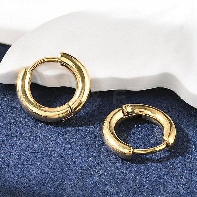 Ion Plating(IP) 304 Stainless Steel Hoop Earrings EJEW-P177-G-13-1