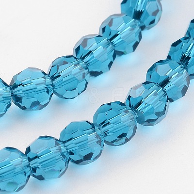 Transparent Glass Bead Strands X-GLAA-G013-6mm-51-1