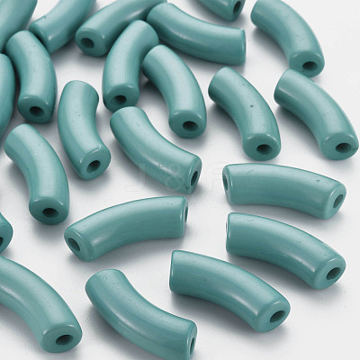 Opaque Acrylic Beads MACR-S372-001B-15-4712-1