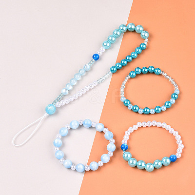 DIY 24 Style Acrylic & Resin Beads Jewelry Making Finding Kit DIY-NB0012-01A-1